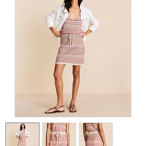 Lou & Grey Pink patterned skirt NWT M